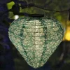 Outdoor Solar Decorative Lanterns Hanging With Hook Waterproof Built-In Battery Automatic Lighting Nylon Material For Yard Garden Lamp