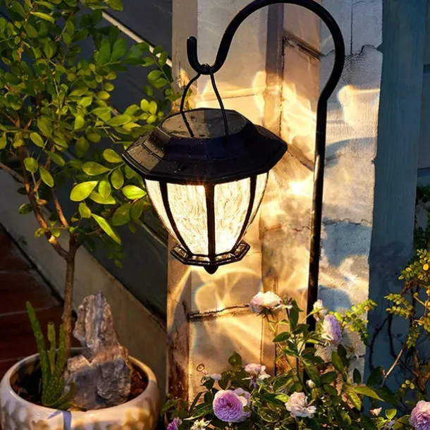 Outdoor Solar Garden Hanging Lantern Light Super Waterproof Solar Wall Lamp Villa Porch Courtyard Decoration Atmosphere Lights