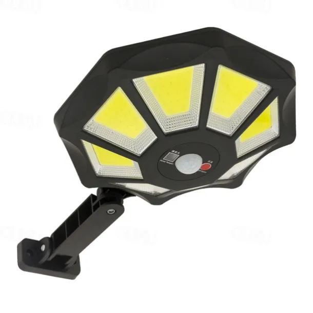 Outdoor Solar Lights 168LED 6500K Foodlight from Dusk to Dawn, IP66 Waterproof Parking Lot Lights with Motion Sensor