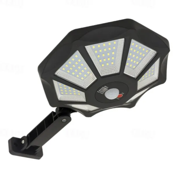 Outdoor Solar Lights 168LED 6500K Foodlight from Dusk to Dawn, IP66 Waterproof Parking Lot Lights with Motion Sensor