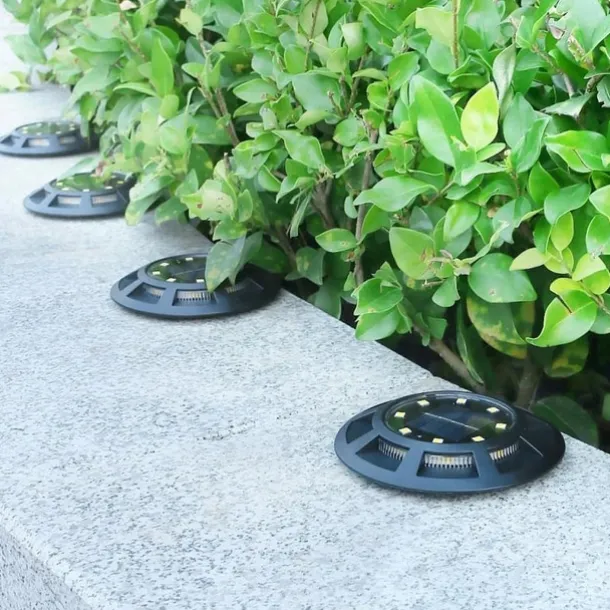 Outdoor Solar Lights Solar Ground Light 16 LED Upgraded Outdoor Waterproof Bright in-Ground Light for Garden Walkway Yard Patio