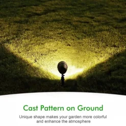 Outdoor Solar Power Spot Light IP65 Waterproof 2 In 1 Solar Focused Light for Garden Pool Area Trees Ponds Yard Decoration Landscape Lighting