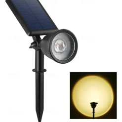Outdoor Solar Spotlight - Waterproof Pathway Garden Spotlights, Solar Sunset Projection Lights for Lawn, Park, Terrace & Landscape Decoration