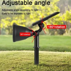 Outdoor Solar Spotlight - Waterproof Pathway Garden Spotlights, Solar Sunset Projection Lights for Lawn, Park, Terrace & Landscape Decoration