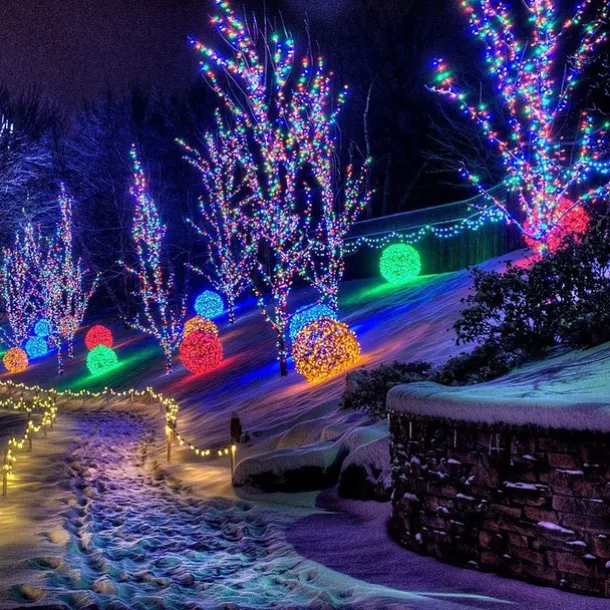 Outdoor Solar String Lights 100M 800LED 50M 500LED Upgraded Fairy Christmas String Lights Ambiance Lighting for Outdoor Patio Lawn Remote Control Memory Function IP65 Waterproof Garden Light