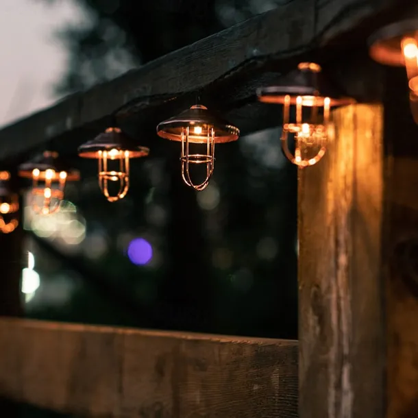 Outdoor Solar String Lights - Waterproof 3M & 5M Wrought Iron House Fairy Lights with Remote Control for Christmas, Holiday Party Decorations