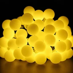 Outdoor Solar String Light Solar LED String Lights Matte Bulb Warm White Colorful White 8 Mode Outdoor Waterproof 7M 50LEDs Fairy Lights Christmas Wedding Holiday Decoration Lights Garden Light