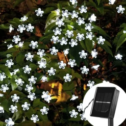 Outdoor Solar String Lights 2pcs 1pcs 8 Models Cherry Flower 6.5m 30 LED Solar String Light for Home Garden Decoration 5m 20 leds Waterproof Christmas Party Fairy Lights Outdoor Solar Lamp