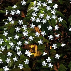 Outdoor Solar String Lights 2pcs 1pcs 8 Models Cherry Flower 6.5m 30 LED Solar String Light for Home Garden Decoration 5m 20 leds Waterproof Christmas Party Fairy Lights Outdoor Solar Lamp