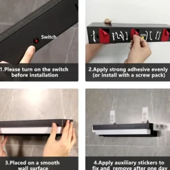 Outdoor Solar Wall Light, Dusk to Dawn Solar Light with 3 Lighting Modes, Wireless Exterior Solar Porch Light, Wall Mounted Patio Fence Outdoor Light Fixture