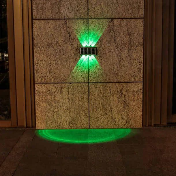 Outdoor Solar Wall Lights LED Garden Lights Smart Light Control Sensor Waterproof Wall Light Courtyard Porch Lamp Balcony Fence Passage Lighting Landscape Decoration Solar Night Light