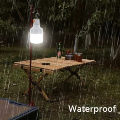 Outdoor USB Rechargeable LED Lamp Bulbs 60W Emergency Light Hook Up Camping Fishing Portable Lantern Night Lights