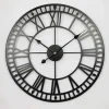 Outdoor Wall Clock Large Roman Numerals Design 3D Decorative Wall Clock Silent Quartz Clock Large Wall Clocks for Living Room Kitchen Outdoor Country House Hallway in Courtyard Loft 40 60 cm