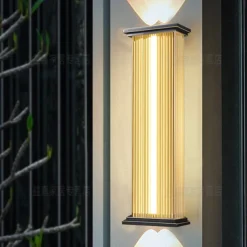 Outdoor Wall Lamp 50/70cm Modern and Simple Outdoor Waterproof Stainless Steel Acrylic 1PCS LED Hanging Wall Lamp, Suitable for Communities, Villas, Courtyards, Hotels, Gardens Wall Sconce