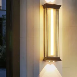 Outdoor Wall Lamp 50/70cm Modern and Simple Outdoor Waterproof Stainless Steel Acrylic 1PCS LED Hanging Wall Lamp, Suitable for Communities, Villas, Courtyards, Hotels, Gardens Wall Sconce