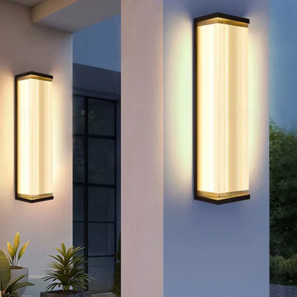 Outdoor Wall Lights, LED Fence Lights IP65 Waterproof Warm/White/Nautral Light Sconce Decorative Fixture With Hardwired For Villa Gate Balcony Yard Exterior Lamp