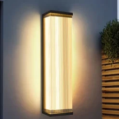 Outdoor Wall Lights, LED Fence Lights IP65 Waterproof Warm/White/Nautral Light Sconce Decorative Fixture With Hardwired For Villa Gate Balcony Yard Exterior Lamp
