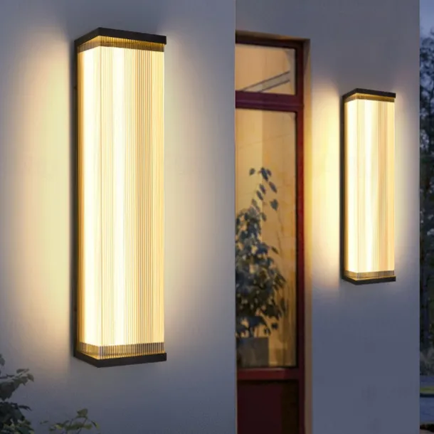 Outdoor Wall Lights, LED Fence Lights IP65 Waterproof Warm/White/Nautral Light Sconce Decorative Fixture With Hardwired For Villa Gate Balcony Yard Exterior Lamp