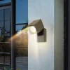 Outdoor Wall SconceMotion Sensor Adjustable Waterproof IP65 Wall Fixture Lighting Aluminum LED Exterior Sconce for Indoor Outdoor Patio Porch 110-240V