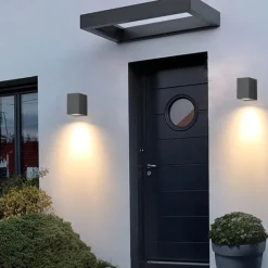 Outdoor Wall SconceMotion Sensor Adjustable Waterproof IP65 Wall Fixture Lighting Aluminum LED Exterior Sconce for Indoor Outdoor Patio Porch 110-240V