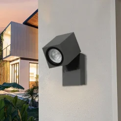 Outdoor Wall SconceMotion Sensor Adjustable Waterproof IP65 Wall Fixture Lighting Aluminum LED Exterior Sconce for Indoor Outdoor Patio Porch 110-240V