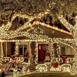 Outdoor Waterproof Solar LED String Lights 5M-20LEDs 7M-50LEDs 12mM-100LEDs 22M-200LEDs Christmas Fairy Light Holiday Lighting Tree Lights Wedding Party Christmas Tree Garden Indoor Outdoor Decoration