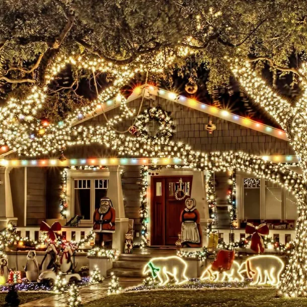 Outdoor Waterproof Solar LED String Lights 5M-20LEDs 7M-50LEDs 12mM-100LEDs 22M-200LEDs Christmas Fairy Light Holiday Lighting Tree Lights Wedding Party Christmas Tree Garden Indoor Outdoor Decoration