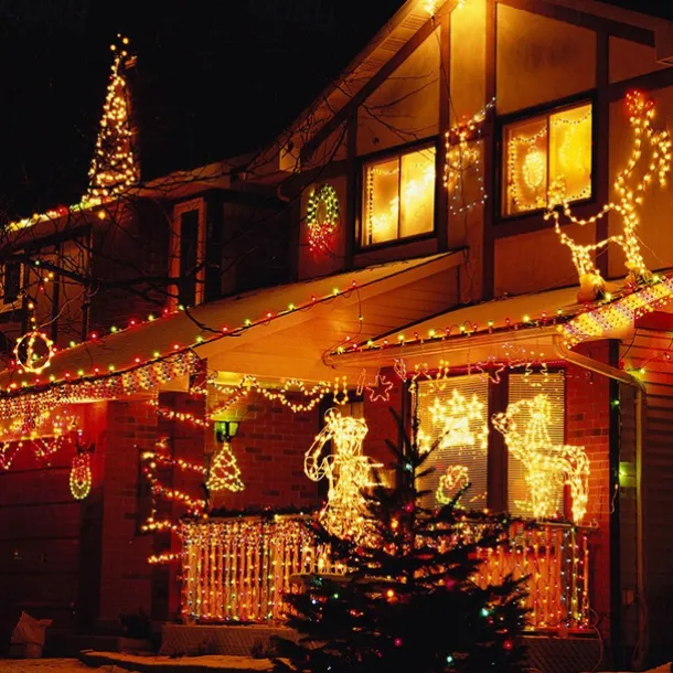 Outdoor Waterproof Solar LED String Lights 5M-20LEDs 7M-50LEDs 12mM-100LEDs 22M-200LEDs Christmas Fairy Light Holiday Lighting Tree Lights Wedding Party Christmas Tree Garden Indoor Outdoor Decoration