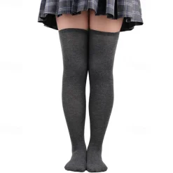 Over Knee Thigh Socks Knee-High Warm Stocking Women Boot Sock Leg Warmer High Socks for Daily Wear Cosplay