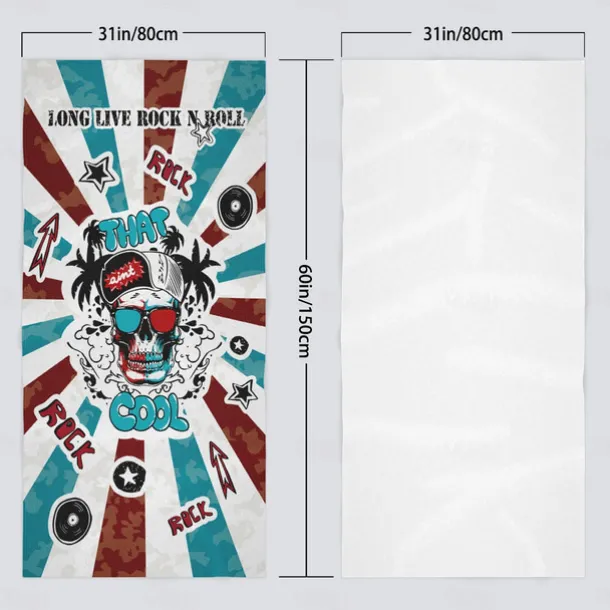 Oversized Beach Towel 100% Micro Fiber 35"x70", Large Swim Towel for Teens and Adults, Quick-Dry, Absorbent, Soft, Versatile for Travel, Bath and Pool Holiday Gift 160x80cm