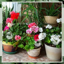 17oz Automatic Plant Watering Globes Plastic Self Watering Plant Waterer Watering Bulbs for Indoor Plants Drip Irrigation Plant Watering Devices with Slow Release Control for Garden