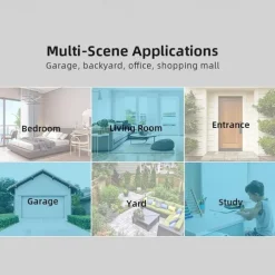 1080P Dual Lens Outdoor Security Camera CCTV Surveillance Camera PTZ Camera 2.4GHz Wireless WiFi Camera Motion Detection Night Vision Auto Tracking Camera IP66 Waterproof