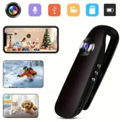 1080P Full HD Mini Camera Body Wear Camera Cycling Video Recorder Motion Activate Portable Pocket Body Cams Police Body Camera