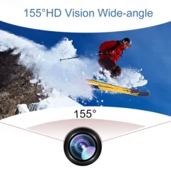 1080P HD Portable Mini Infrared Waterproof Action Camera Camcorder for Home Security Outdoor Sports Recording