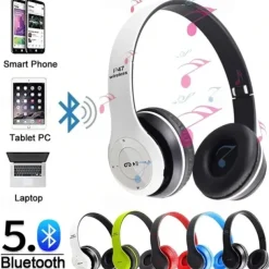 P47 Headset Wireless Bluetooth Stereo Headphones Foldable Sport Earphone Handfree Supports TF Memory Card MP3 Player for Andorid