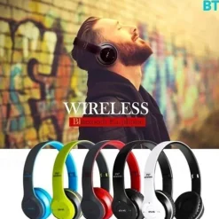 P47 Headset Wireless Bluetooth Stereo Headphones Foldable Sport Earphone Handfree Supports TF Memory Card MP3 Player for Andorid