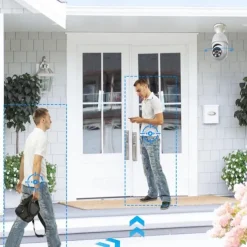 1080P Light Bulb Security Camera with Motion Detection and Alarm 2.4GHz WiFi Only Two-Way Talk Color Night Vision Human Detection for Indoor/Outdoor Home Security (with LED Bulb)