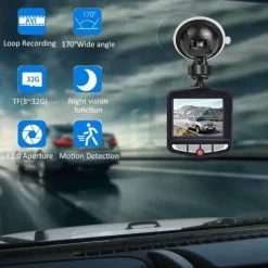 1080p New Design / Full HD Car DVR 150 Degree Wide Angle 2.4 inch IPS Dash Cam with Night Vision / motion detection / Loop recording Car Recorder