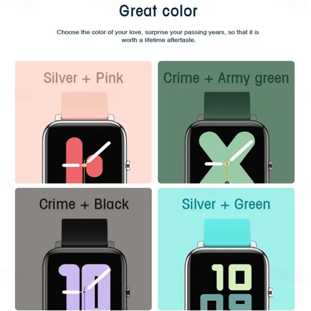 P22 Smart Watch 1.3 inch Smartwatch Fitness Running Watch Bluetooth Pedometer Fitness Tracker Activity Tracker Compatible with Android iOS Women Men Long Standby Camera Control Anti-lost IP 67 42.5mm