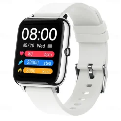 P22 Smart Watch 1.3 inch Smartwatch Fitness Running Watch Bluetooth Pedometer Fitness Tracker Activity Tracker Compatible with Android iOS Women Men Long Standby Camera Control Anti-lost IP 67 42.5mm