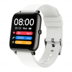 P22 Smart Watch 1.3 inch Smartwatch Fitness Running Watch Bluetooth Pedometer Fitness Tracker Activity Tracker Compatible with Android iOS Women Men Long Standby Camera Control Anti-lost IP 67 42.5mm