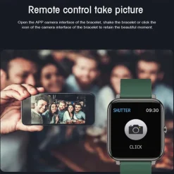 P22 Smart Watch 1.3 inch Smartwatch Fitness Running Watch Bluetooth Pedometer Fitness Tracker Activity Tracker Compatible with Android iOS Women Men Long Standby Camera Control Anti-lost IP 67 42.5mm