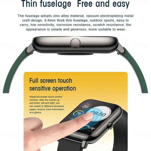 P22 Smart Watch 1.3 inch Smartwatch Fitness Running Watch Bluetooth Pedometer Fitness Tracker Activity Tracker Compatible with Android iOS Women Men Long Standby Camera Control Anti-lost IP 67 42.5mm