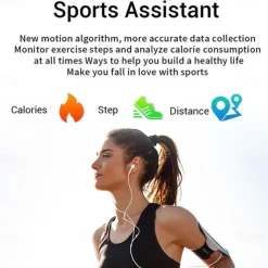 P22 Smart Watch 1.3 inch Smartwatch Fitness Running Watch Bluetooth Pedometer Fitness Tracker Activity Tracker Compatible with Android iOS Women Men Long Standby Camera Control Anti-lost IP 67 42.5mm