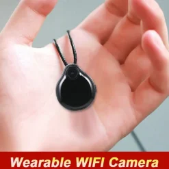 1080P Wearable Pendant Necklace Mini Mirco Wifi P2P IP Camera DV Remote Wireless Camcoder With Night Vision Motion Detection Cam
