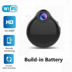 1080P Wearable Pendant Necklace Mini Mirco Wifi P2P IP Camera DV Remote Wireless Camcoder With Night Vision Motion Detection Cam