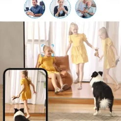 1080P Wireless CCTV IP Camera Surveillance, Night Vision Home Security Camera with 2 Way Audio NO CARD