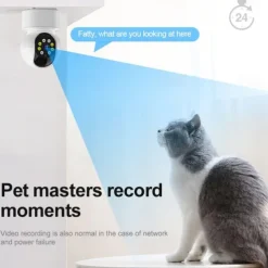 1080P Wireless CCTV IP Camera Surveillance, Night Vision Home Security Camera with 2 Way Audio NO CARD