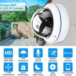 1080P Wireless IP Camera 5X Zoom Outdoor IR Speed Dome CCTV Security