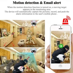 1080P Wireless IP Camera 5X Zoom Outdoor IR Speed Dome CCTV Security